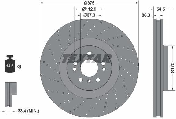 Brake Disc PRO+ 92279805
