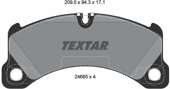Brake Pad Set, disc brake 2468501