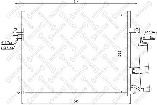 Condenser, air conditioning 10-45045-SX