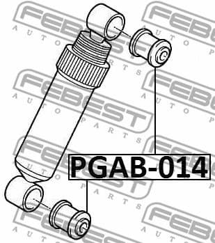 Bush, shock absorber PGAB-014 - image 2