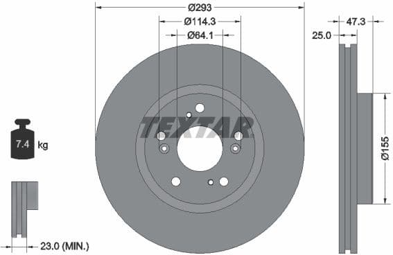 Brake Disc PRO 92257303