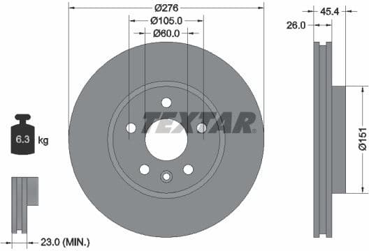 Brake Disc PRO 92277103