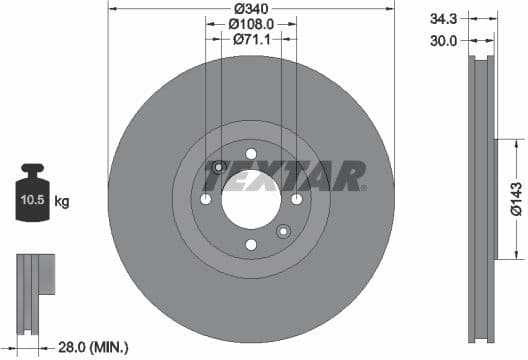 Brake Disc PRO 92256903