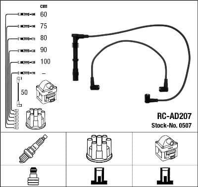 Ignition Cable Kit RC-AD207