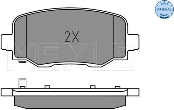 Brake Pad Set, disc brake MEYLE-ORIGINAL: True to OE. 025 257 3418