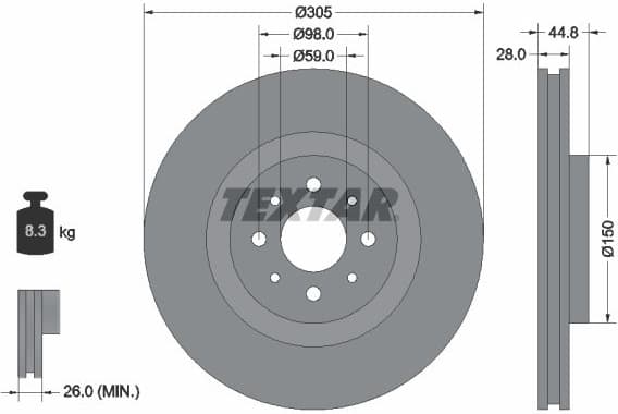 Brake Disc PRO 92228503