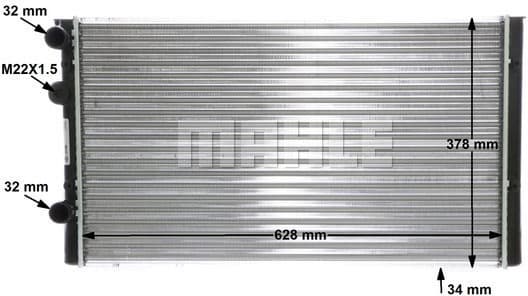 Radiator, engine cooling BEHR CR 401 000S - image 11