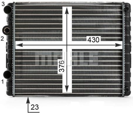 Radiator, engine cooling BEHR CR 42 000S - image 7