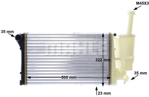 Radiator, engine cooling BEHR CR 1451 000S - image 13