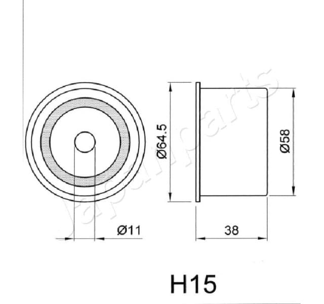 Tensioner, timing belt BE-H15 - image 2