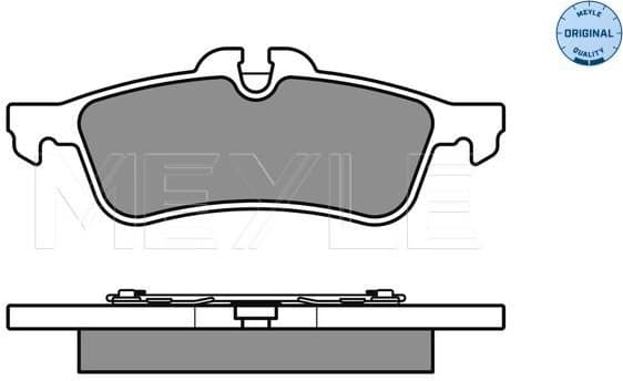 Brake Pad Set, disc brake MEYLE-ORIGINAL: True to OE. 025 237 1616 - image 2