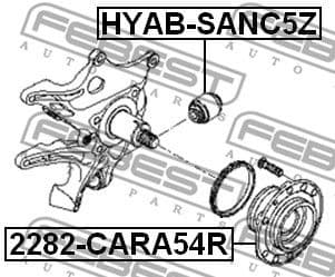 Wheel Hub 2282-CARA54R - image 2