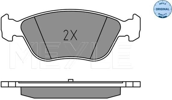 Brake Pad Set, disc brake MEYLE-ORIGINAL: True to OE. 025 214 9219 - image 2