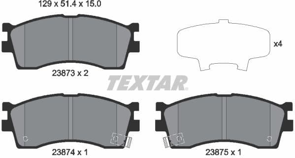 Brake Pad Set, disc brake 2387301