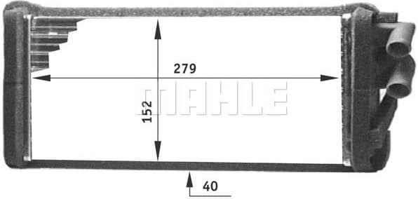 Heat Exchanger, interior heating BEHR *** PREMIUM LINE *** AH 98 000P - image 2