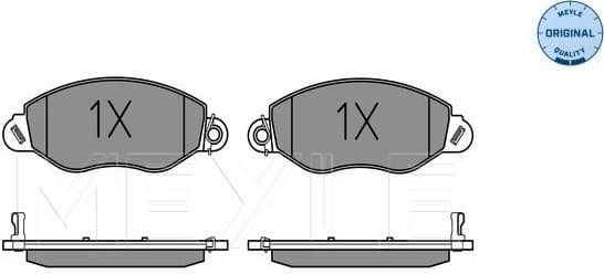 Brake Pad Set, disc brake MEYLE-ORIGINAL: True to OE. 025 234 3418/W