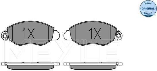 Brake Pad Set, disc brake MEYLE-ORIGINAL: True to OE. 025 234 3418/W - image 2