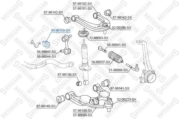 Mounting, stabiliser bar 89-98159-SX - image 2