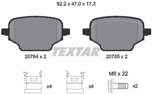 Brake Pad Set, disc brake Q+ 2076401