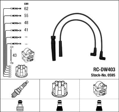 Ignition Cable Kit RC-DW403