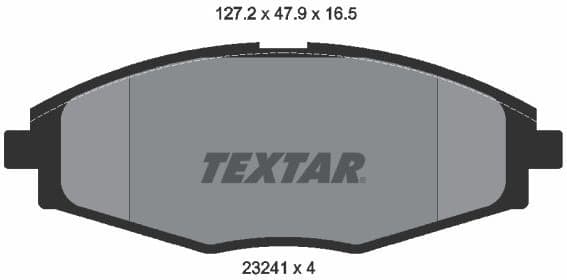 Brake Pad Set, disc brake 2324102