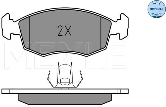 Brake Pad Set, disc brake MEYLE-ORIGINAL: True to OE. 025 235 5218