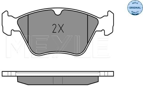Brake Pad Set, disc brake MEYLE-ORIGINAL: True to OE. 025 214 1117 - image 2