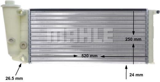 Radiator, engine cooling BEHR CR 617 000S - image 12