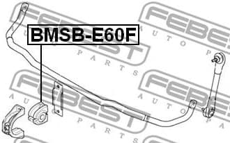 Mounting, stabiliser bar BMSB-E60F - image 2