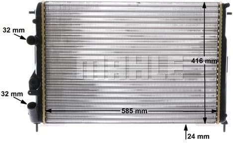 Radiator, engine cooling BEHR CR 493 000S - image 15