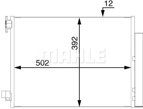 Condenser, air conditioning BEHR AC 73 000S