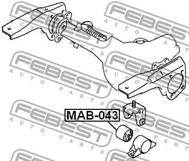 Mounting, differential MAB-043 - image 2