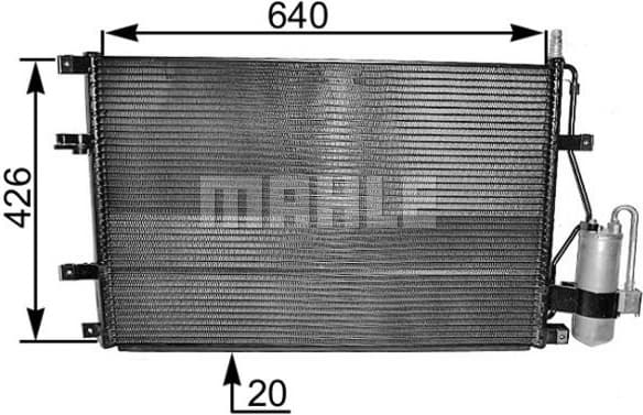 Condenser, air conditioning BEHR AC 227 000S