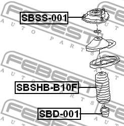 Suspension Strut Support Mount SBSS-001 - image 2