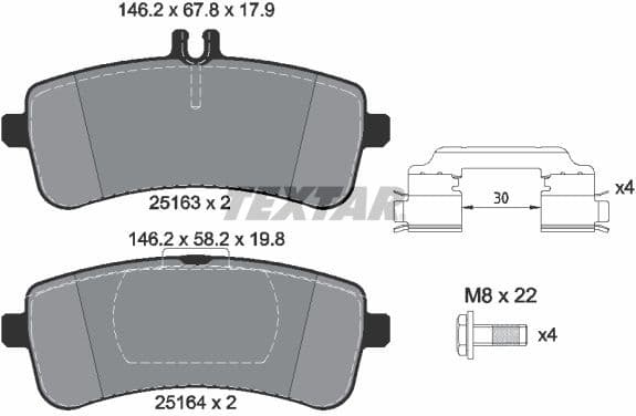 Brake Pad Set, disc brake Q+ 2516301