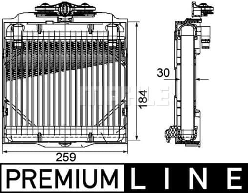 Oil Cooler, automatic transmission BEHR *** PREMIUM LINE *** CLC 102 000P