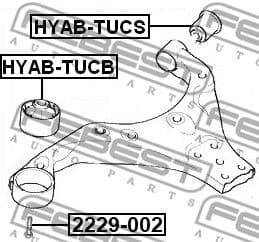 Mounting, control/trailing arm HYAB-TUCS - image 2