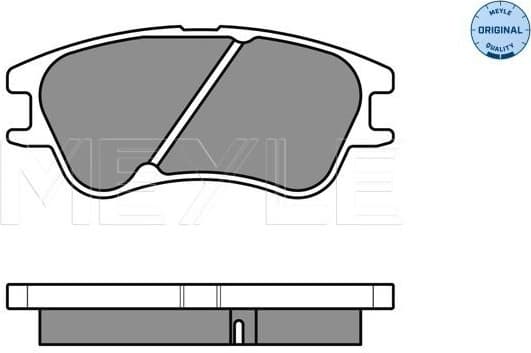 Brake Pad Set, disc brake MEYLE-ORIGINAL: True to OE. 025 242 7713/W