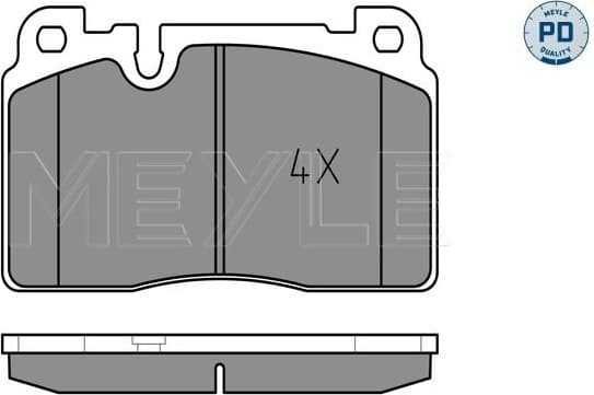 Brake Pad Set, disc brake MEYLE-PD: Advanced performance and design. 025 256 4316/PD