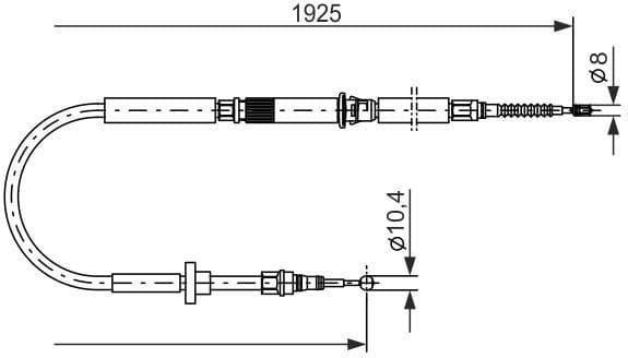 Cable Pull, parking brake 1 987 477 959