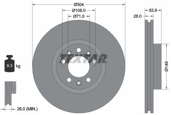 Brake Disc PRO 92287203