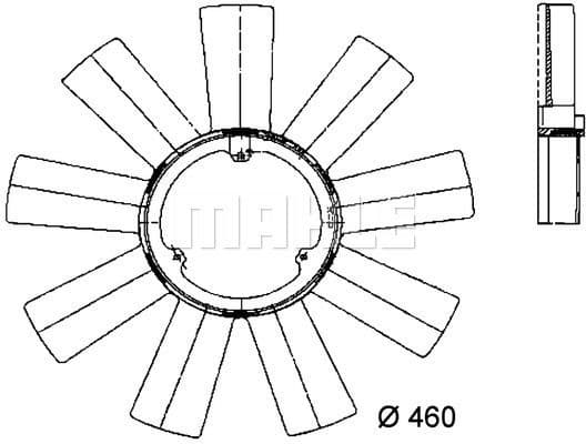 Fan Wheel, engine cooling BEHR *** PREMIUM LINE *** CFW 18 000P - image 2