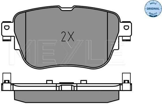 Brake Pad Set, disc brake MEYLE-ORIGINAL: True to OE. 025 224 3716