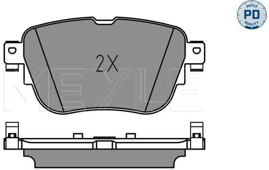 Brake Pad Set, disc brake MEYLE-PD: Advanced performance and design. 025 224 3716/PD - image 2