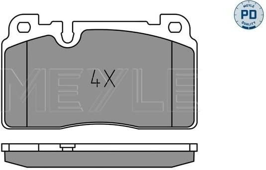 Brake Pad Set, disc brake MEYLE-PD: Advanced performance and design. 025 256 4317/PD
