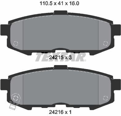 Brake Pad Set, disc brake 2421501