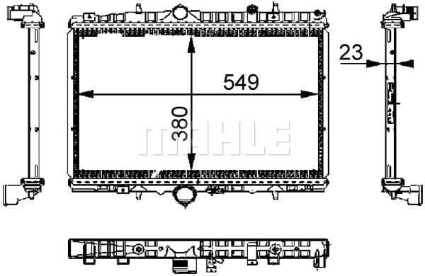 Radiator, engine cooling BEHR CR 392 000S - image 2
