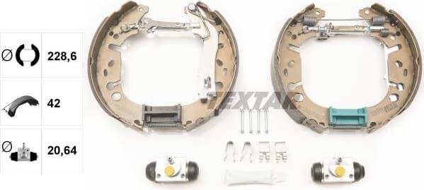 Brake Shoe Set Shoe Kit Pro 84065400