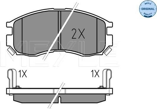 Brake Pad Set, disc brake MEYLE-ORIGINAL: True to OE. 025 216 4716/W