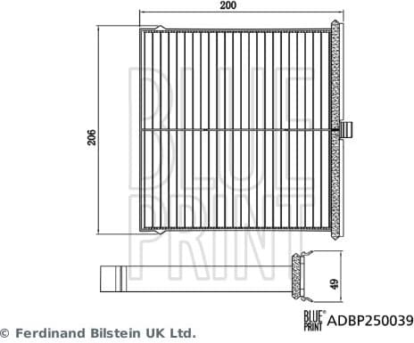 Filter, cabin air ADBP250039 - image 3